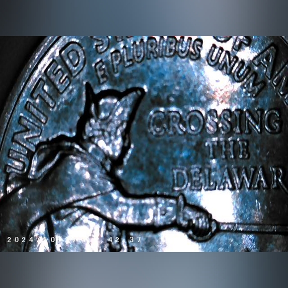 2021 crossing the Delaware 25c Quarter Mint P error coins - Picture 2 of 12